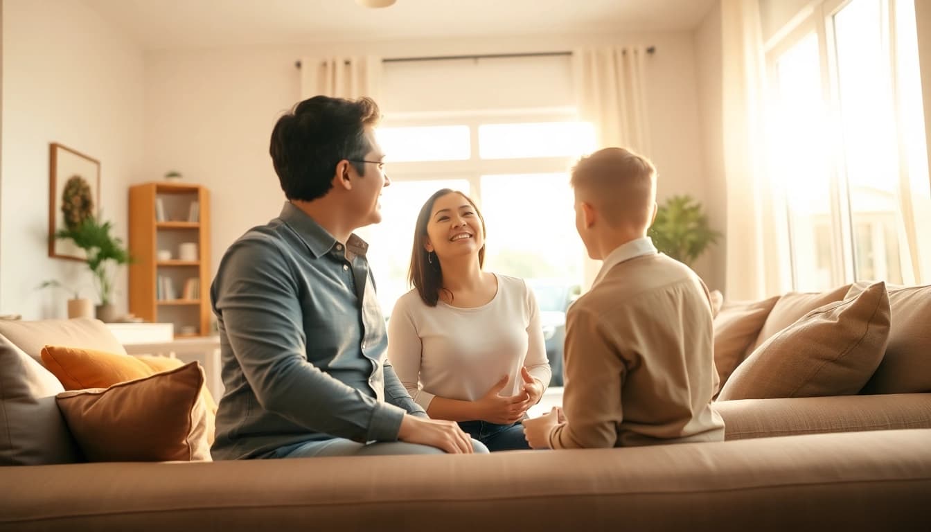 Visualize the importance of auto and home protection plans showcasing a secure home and car for families.