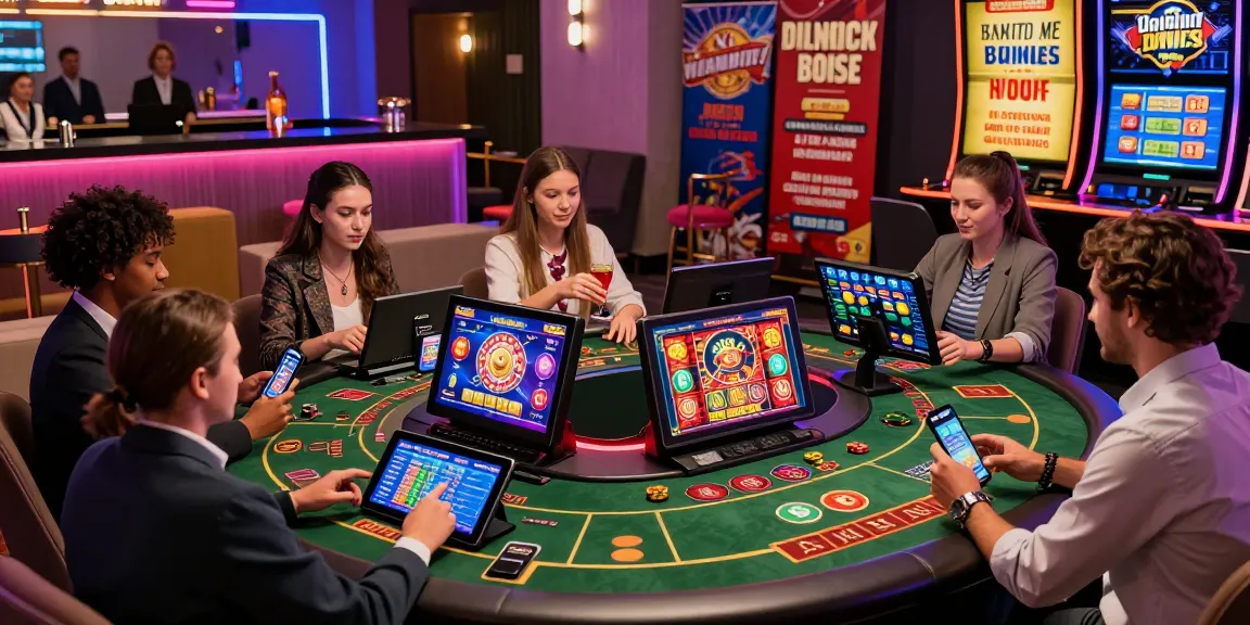 Explore top international casinos with https://sssk.org.uk, featuring players enjoying diverse games in a vibrant gaming lounge.
