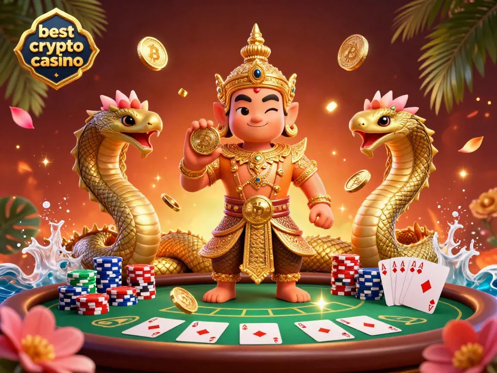 Experience the best crypto casino with vibrant 3D creatures and engaging poker elements.