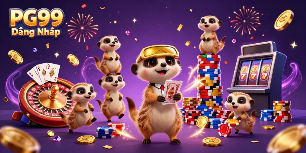 Engage in the thrill of PG99 Đăng Nhập while watching charming meerkats run an online casino.