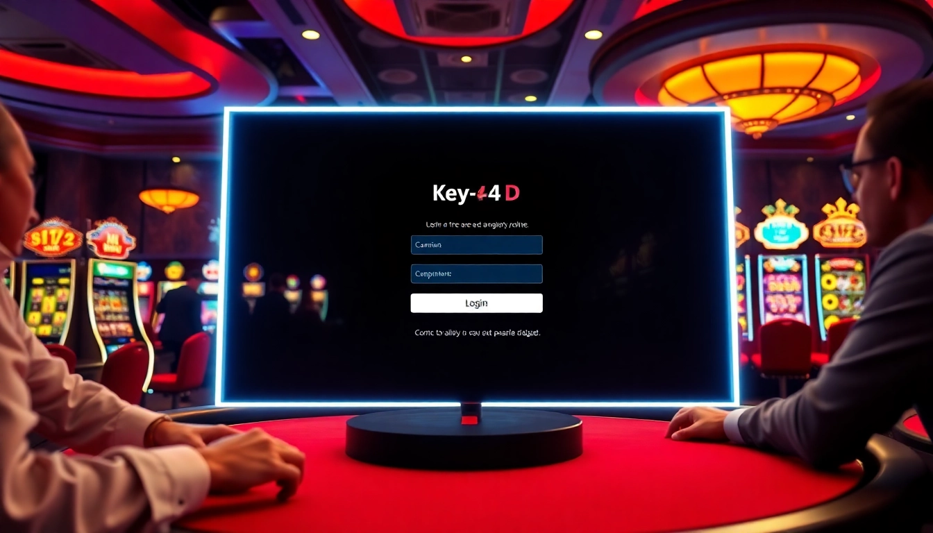 Melakukan KEY4D LOGIN di kasino modern dengan tampilan antarmuka yang menarik.