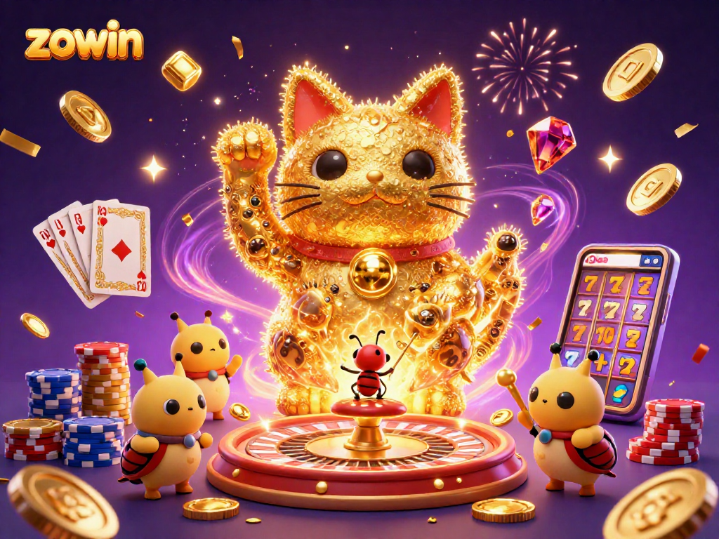Engage with zowin and unlock thrilling casino adventures featuring a vibrant lucky cat and dynamic elements.