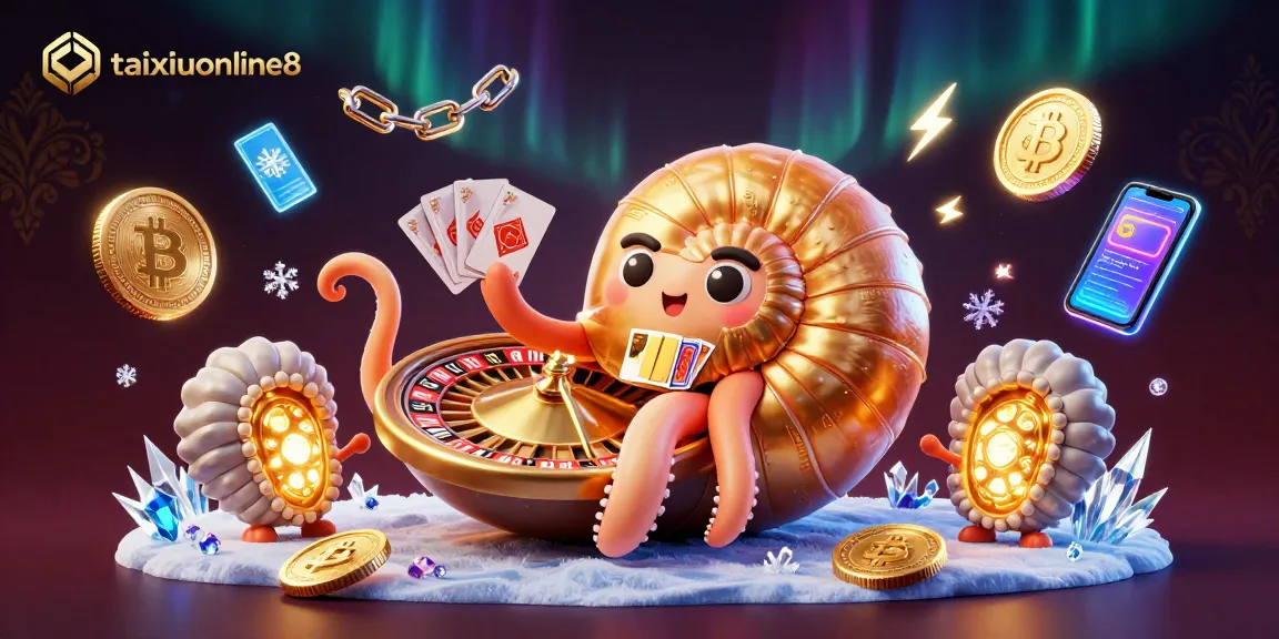Experience the excitement of gaming at taixiuonline8 with immersive 3D nautilus and crypto elements.