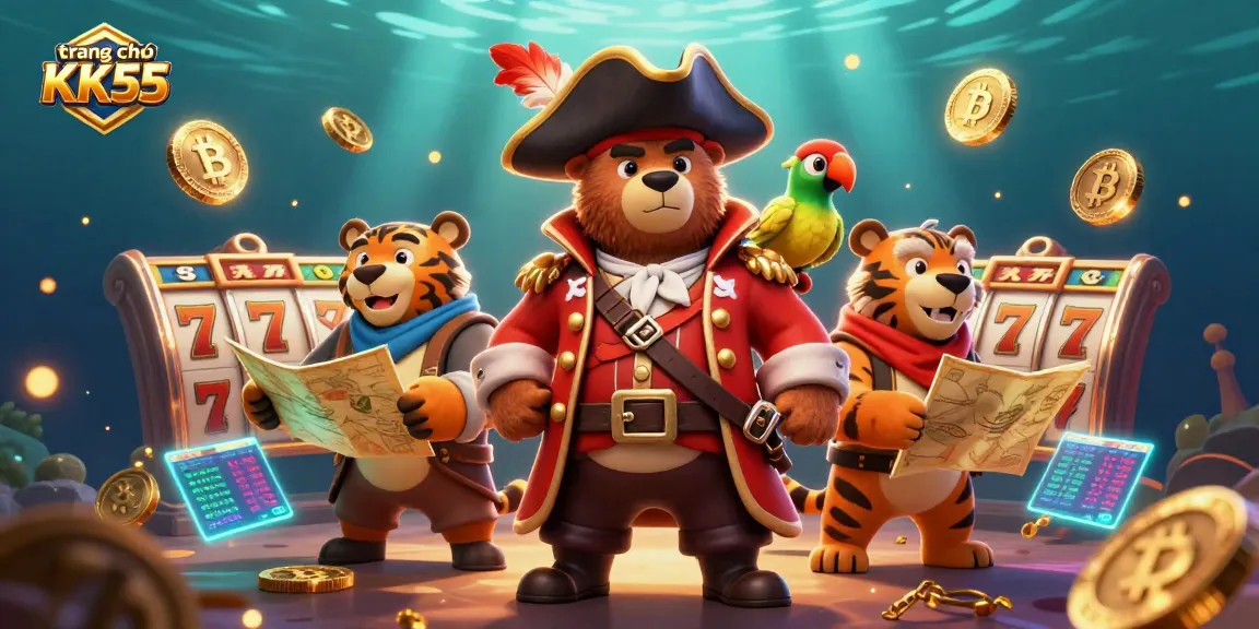 Engage with the exciting games at trang chủ KK55, featuring vibrant a 3D pirate theme.