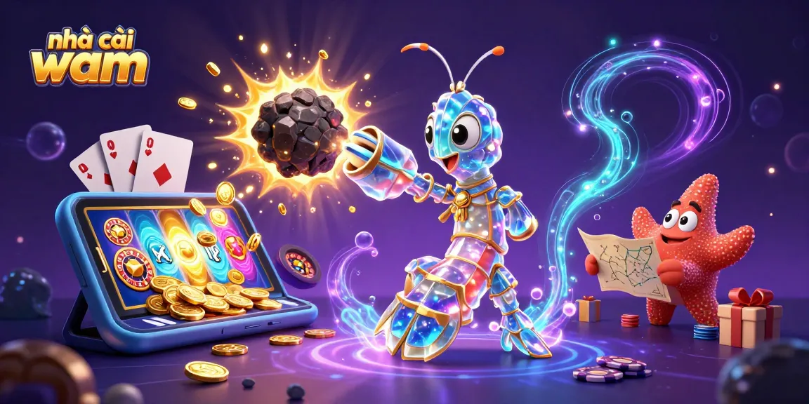 Experience thrilling gaming at nhà cái vmax with vibrant slot games, gold coins, and dynamic characters.