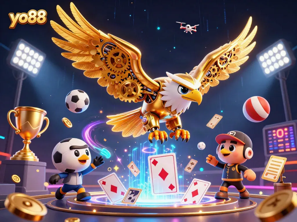 Experience thrilling gaming action at yo88 with immersive illustrations that captivate players.