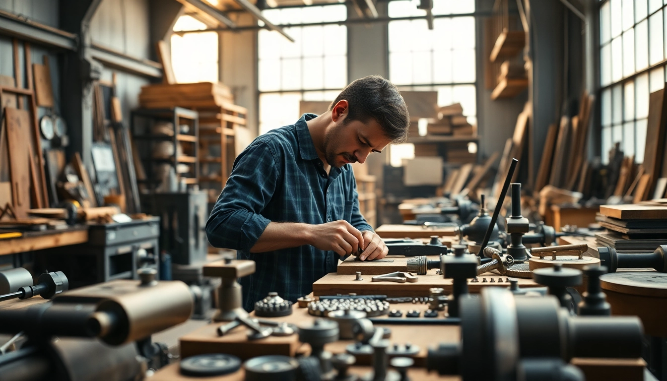 Showcase of furniture hardware manufacturers at work, exemplifying craftsmanship and modern industrial design.