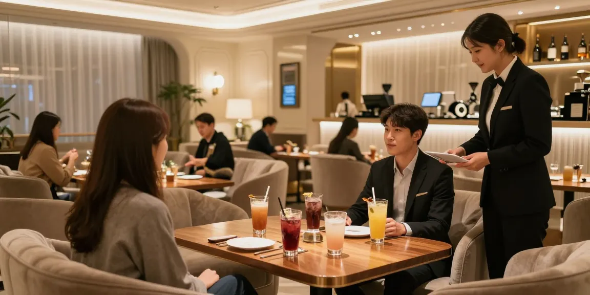 강남타이밍에서 고급스럽게 장식된 내부와 아늑한 좌석, 손님을 맞이하는 환영하는 분위기를 전달하는 이미지입니다.
