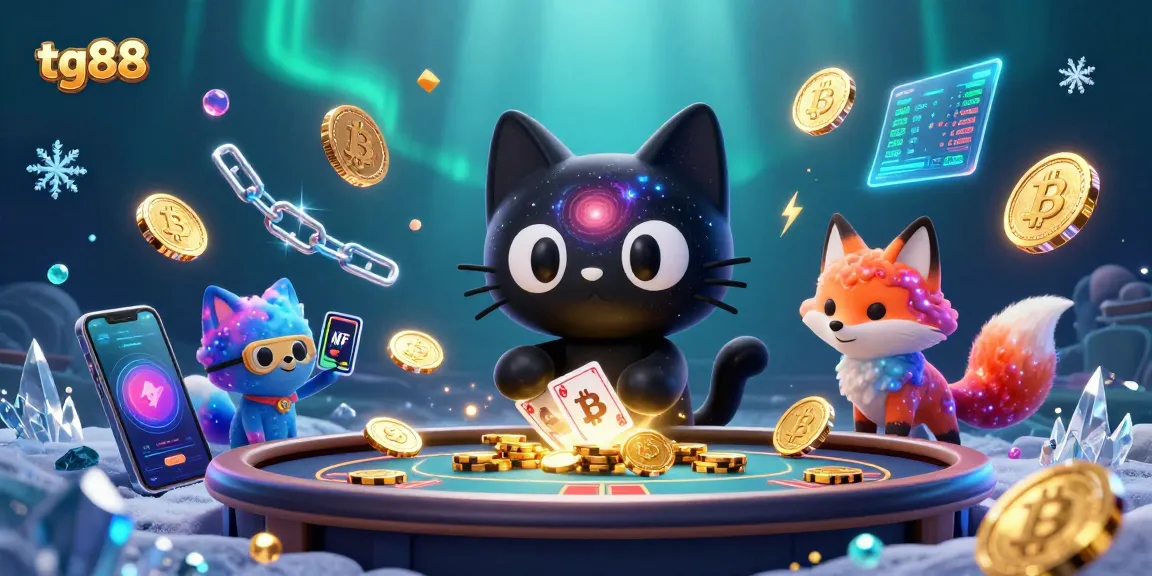 Spin the reels with tg88 in a vibrant cosmic casino filled with gold coins and neon tokens.