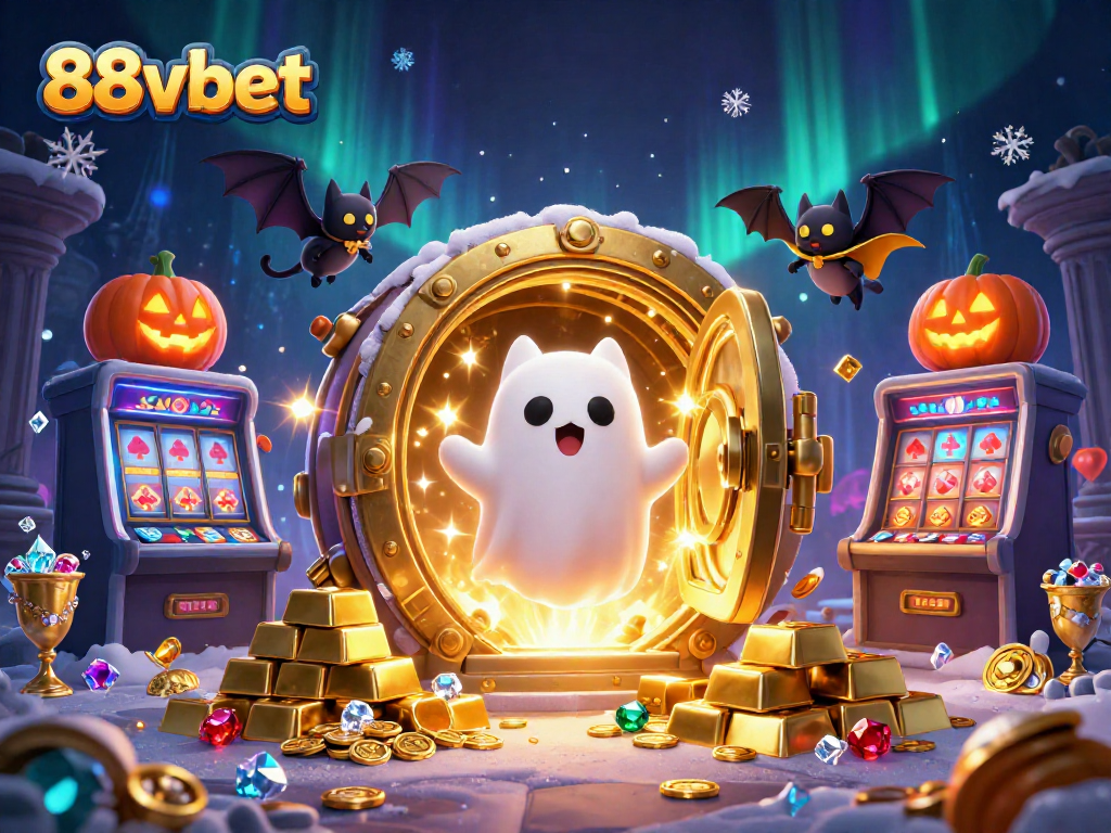Experience thrilling gaming action at 88vbet's haunted casino with thrilling treasures and vibrant characters.