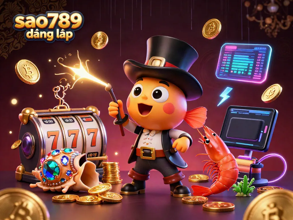 Experience the thrill of sao789 đăng nhập with vibrant casino imagery featuring glowing coins and dynamic characters.