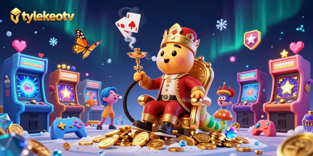 Experience winning strategies at tylekeotv with engaging casino-themed illustrations and vibrant elements.