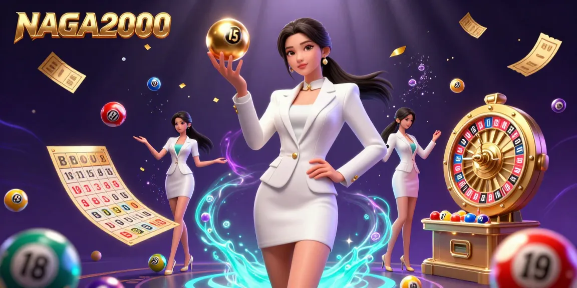 NAGA2000 menawarkan pengalaman bermain yang imersif dengan ilustrasi visual menakjubkan dari pemain percaya diri yang memegang bola roulette