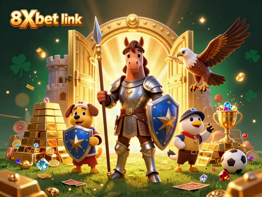 Experience thrilling action at 8Xbet link with dynamic characters and vibrant casino elements.