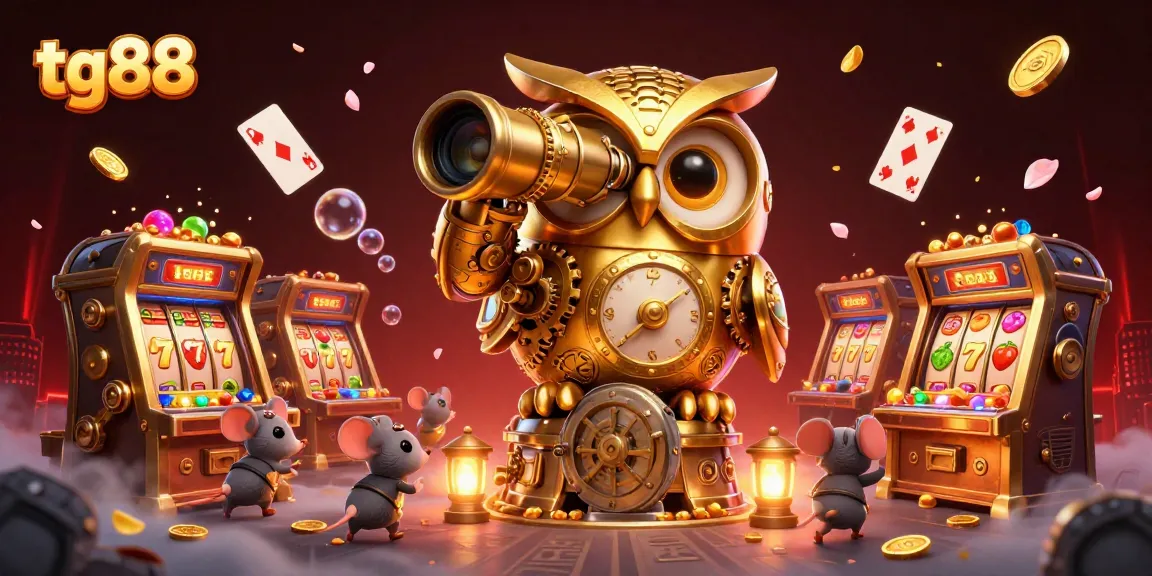 Engage with tg88's vibrant casino experience featuring animated characters exploring dynamic gaming elements.