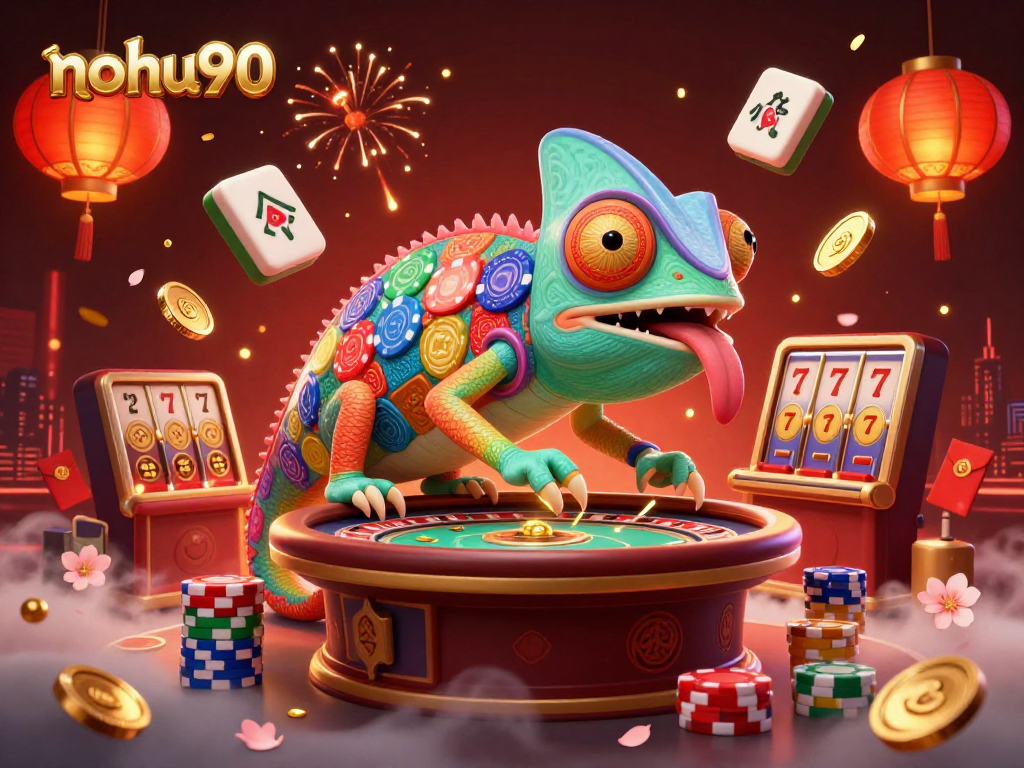 Experience the thrilling world of nohu90 with vibrant gaming elements and colorful characters.