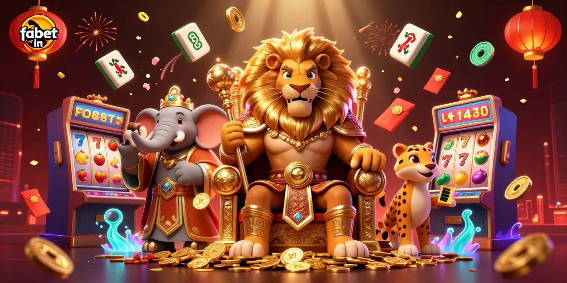 Experience vibrant slot action and royal grandeur at fabet in with this animated 3D illustration.