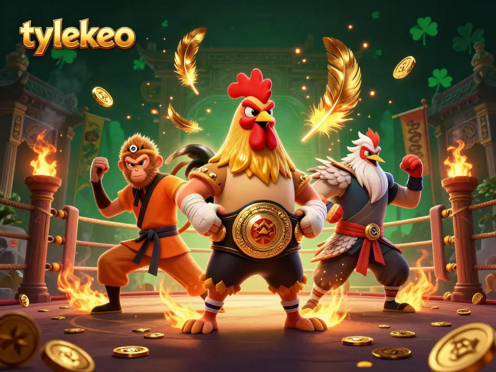 Engage in thrilling betting action with tylekeo in a dynamic 3D illustration featuring Muay Thai and Asian martial arts.
