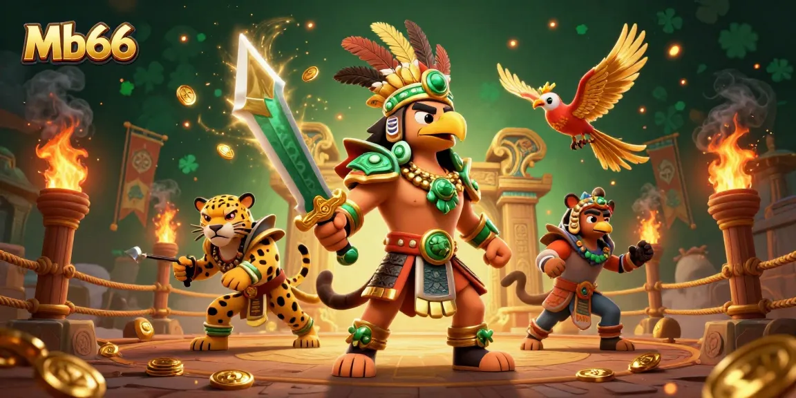 Experience thrilling gameplay at Mb66 with Aztec warriors and dynamic casino elements.