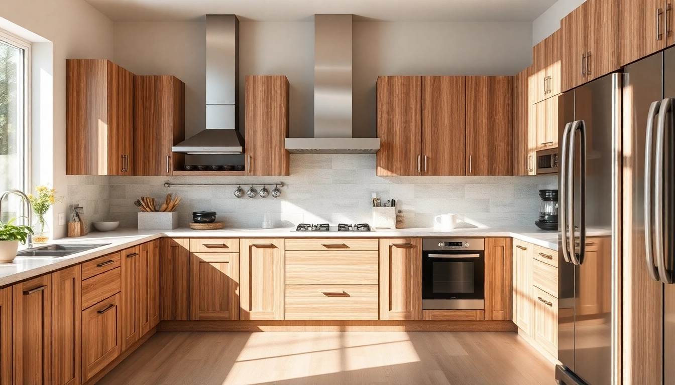 Cabinet Refacing Clearwater FL showcased in a beautifully modern kitchen with natural lighting.